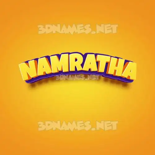 namratha in Orange Toon style - 3D name wallpaper namratha in Orange Toon style - 3D name wallpaper