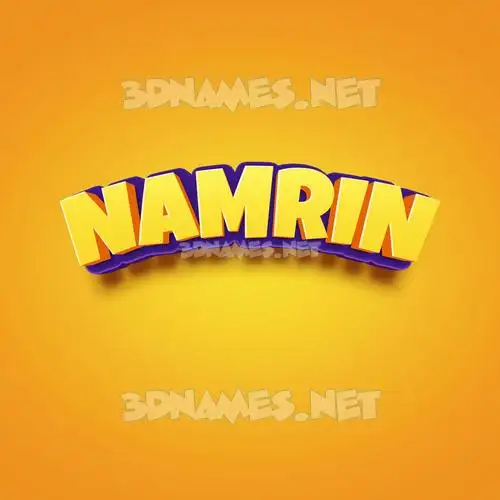 namrin in Orange Toon style - 3D name wallpaper namrin in Orange Toon style - 3D name wallpaper