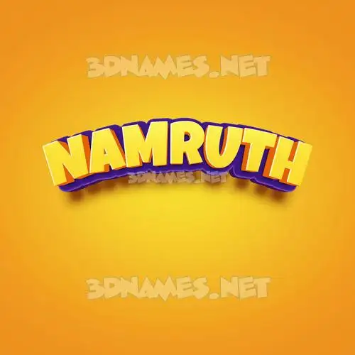 namruth in Orange Toon style - 3D name wallpaper namruth in Orange Toon style - 3D name wallpaper