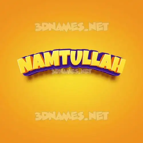 namtullah in Orange Toon style - 3D name wallpaper namtullah in Orange Toon style - 3D name wallpaper