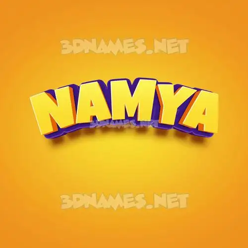 namya in Orange Toon style - 3D name wallpaper namya in Orange Toon style - 3D name wallpaper