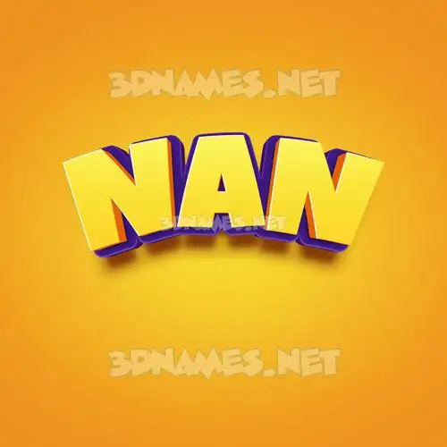 nan in Orange Toon style - 3D name wallpaper nan in Orange Toon style - 3D name wallpaper