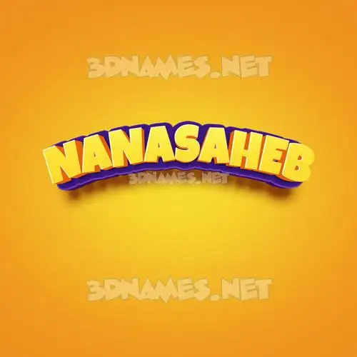 nanasaheb in Orange Toon style - 3D name wallpaper nanasaheb in Orange Toon style - 3D name wallpaper