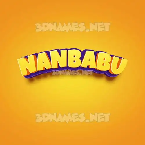 nanbabu in Orange Toon style - 3D name wallpaper nanbabu in Orange Toon style - 3D name wallpaper