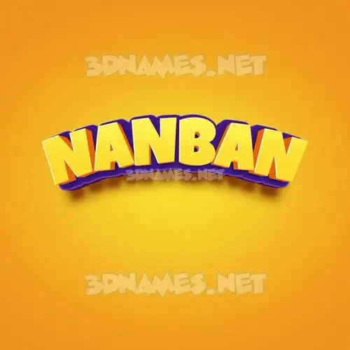 nanban in Orange Toon style - 3D name wallpaper nanban in Orange Toon style - 3D name wallpaper