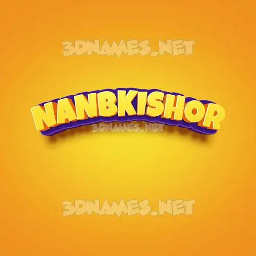 nanbkishor in Orange Toon style - 3D name wallpaper nanbkishor in Orange Toon style - 3D name wallpaper