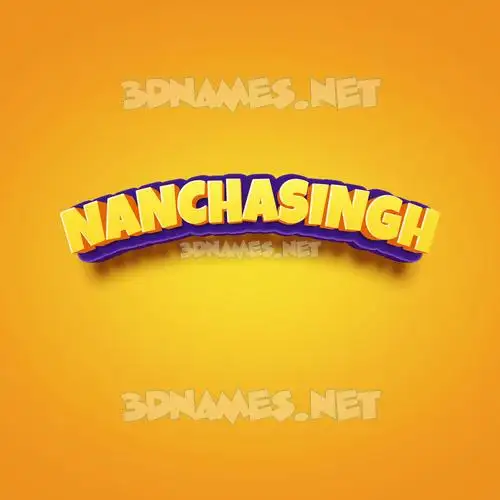 nanchasingh in Orange Toon style - 3D name wallpaper nanchasingh in Orange Toon style - 3D name wallpaper