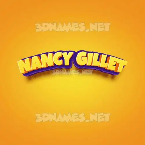 nancy gillet in Orange Toon style - 3D name wallpaper nancy gillet in Orange Toon style - 3D name wallpaper