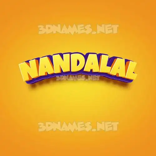 nandalal in Orange Toon style - 3D name wallpaper nandalal in Orange Toon style - 3D name wallpaper
