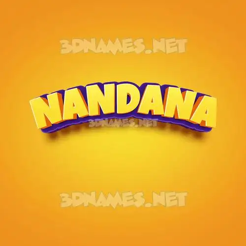 nandana in Orange Toon style - 3D name wallpaper nandana in Orange Toon style - 3D name wallpaper