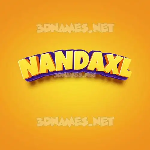 nandaxl in Orange Toon style - 3D name wallpaper nandaxl in Orange Toon style - 3D name wallpaper