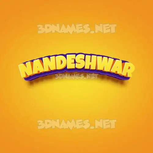 nandeshwar in Orange Toon style - 3D name wallpaper nandeshwar in Orange Toon style - 3D name wallpaper