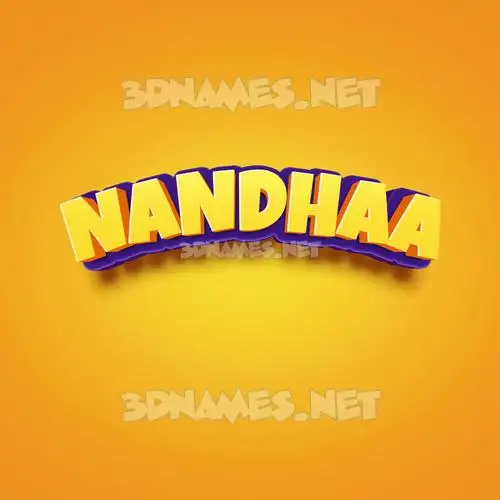 nandhaa in Orange Toon style - 3D name wallpaper nandhaa in Orange Toon style - 3D name wallpaper