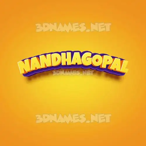 nandhagopal in Orange Toon style - 3D name wallpaper nandhagopal in Orange Toon style - 3D name wallpaper