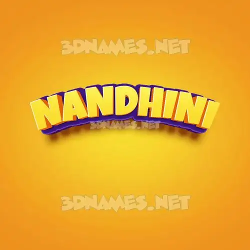 nandhini in Orange Toon style - 3D name wallpaper nandhini in Orange Toon style - 3D name wallpaper