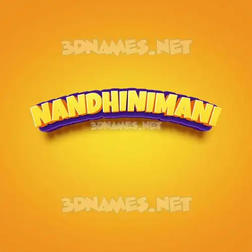 nandhinimani in Orange Toon style - 3D name wallpaper nandhinimani in Orange Toon style - 3D name wallpaper