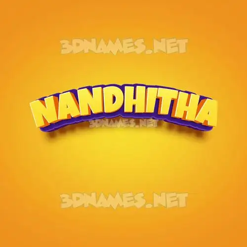 nandhitha in Orange Toon style - 3D name wallpaper nandhitha in Orange Toon style - 3D name wallpaper