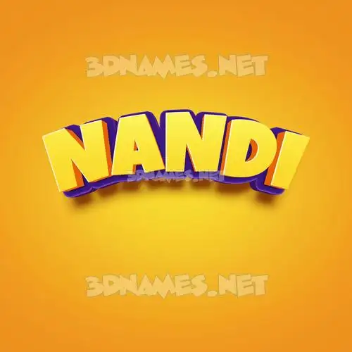 nandi in Orange Toon style - 3D name wallpaper nandi in Orange Toon style - 3D name wallpaper