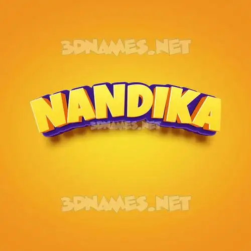 nandika in Orange Toon style - 3D name wallpaper nandika in Orange Toon style - 3D name wallpaper