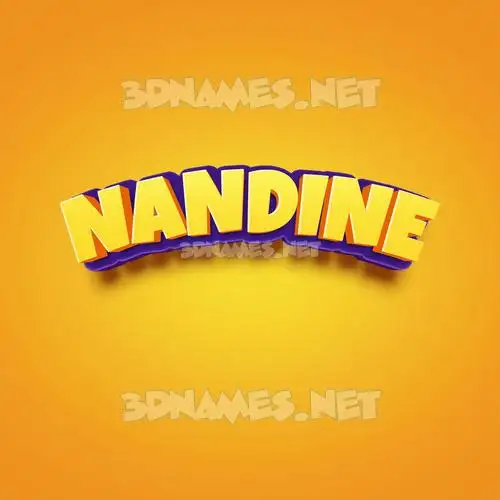 nandine in Orange Toon style - 3D name wallpaper nandine in Orange Toon style - 3D name wallpaper