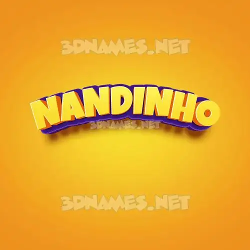 nandinho in Orange Toon style - 3D name wallpaper nandinho in Orange Toon style - 3D name wallpaper