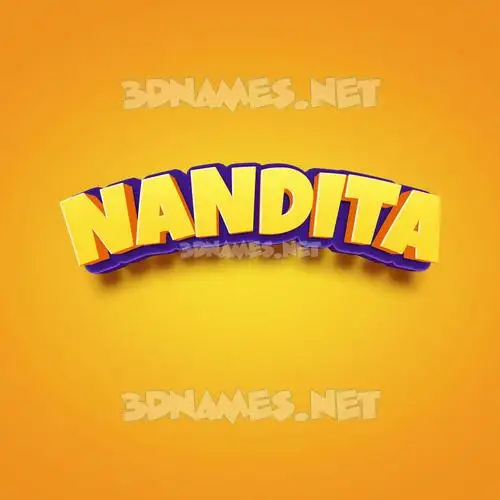 nandita in Orange Toon style - 3D name wallpaper nandita in Orange Toon style - 3D name wallpaper