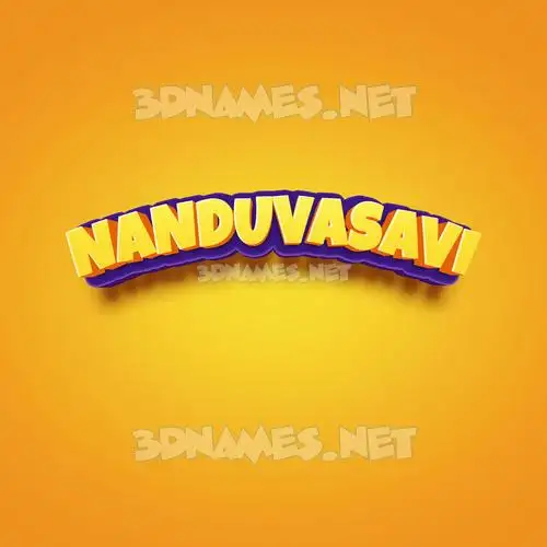 nanduvasavi in Orange Toon style - 3D name wallpaper nanduvasavi in Orange Toon style - 3D name wallpaper