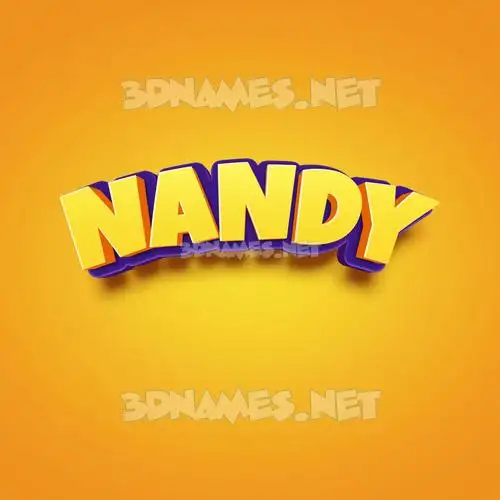 nandy in Orange Toon style - 3D name wallpaper nandy in Orange Toon style - 3D name wallpaper