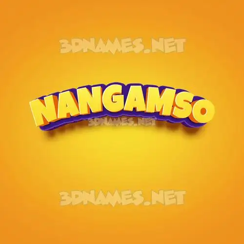 nangamso in Orange Toon style - 3D name wallpaper nangamso in Orange Toon style - 3D name wallpaper