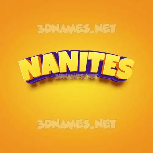 nanites in Orange Toon style - 3D name wallpaper nanites in Orange Toon style - 3D name wallpaper