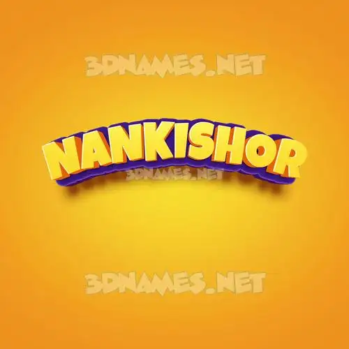 nankishor in Orange Toon style - 3D name wallpaper nankishor in Orange Toon style - 3D name wallpaper