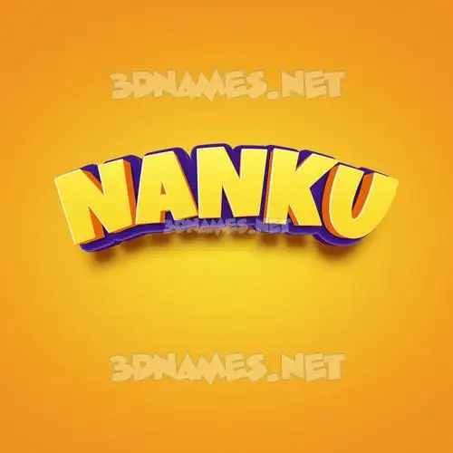 nanku in Orange Toon style - 3D name wallpaper nanku in Orange Toon style - 3D name wallpaper