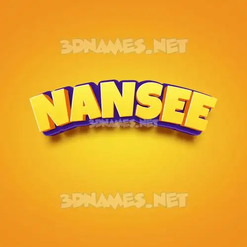 nansee in Orange Toon style - 3D name wallpaper nansee in Orange Toon style - 3D name wallpaper