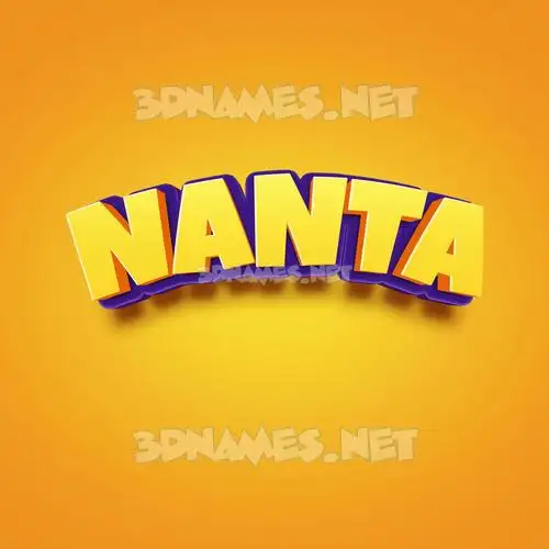 nanta in Orange Toon style - 3D name wallpaper nanta in Orange Toon style - 3D name wallpaper