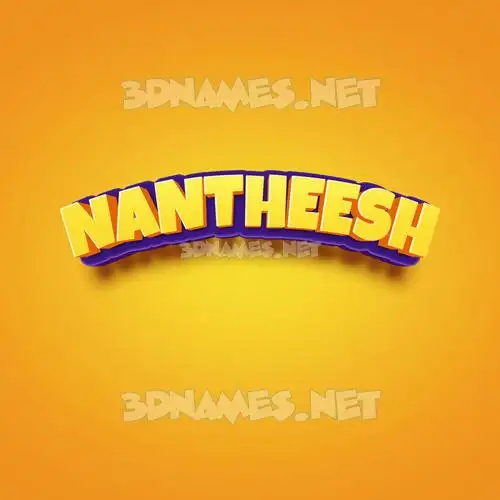 nantheesh in Orange Toon style - 3D name wallpaper nantheesh in Orange Toon style - 3D name wallpaper