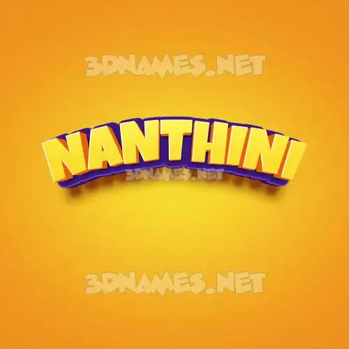 nanthini in Orange Toon style - 3D name wallpaper nanthini in Orange Toon style - 3D name wallpaper