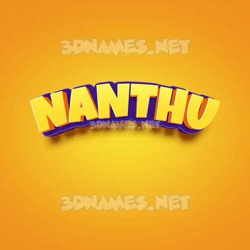 nanthu in Orange Toon style - 3D name wallpaper nanthu in Orange Toon style - 3D name wallpaper