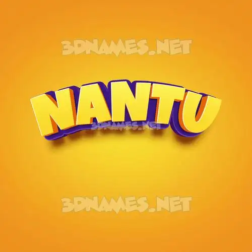 nantu in Orange Toon style - 3D name wallpaper nantu in Orange Toon style - 3D name wallpaper
