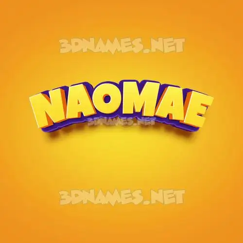 naomae in Orange Toon style - 3D name wallpaper naomae in Orange Toon style - 3D name wallpaper