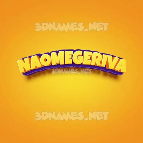 naomegeriva in Orange Toon style - 3D name wallpaper naomegeriva in Orange Toon style - 3D name wallpaper