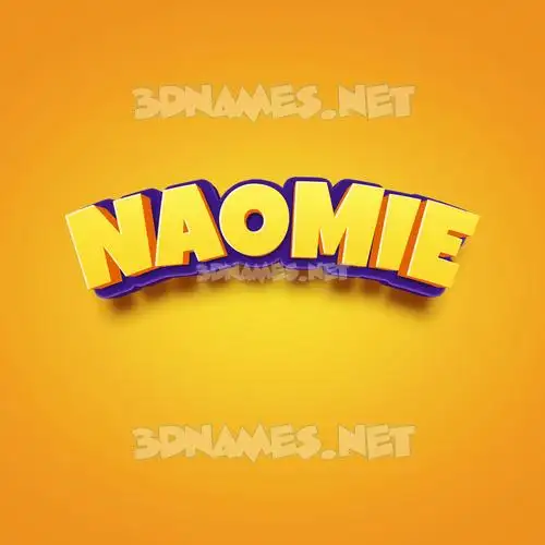 naomie in Orange Toon style - 3D name wallpaper naomie in Orange Toon style - 3D name wallpaper