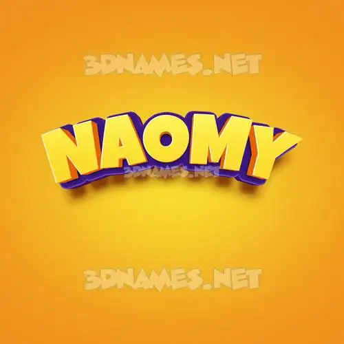 naomy in Orange Toon style - 3D name wallpaper naomy in Orange Toon style - 3D name wallpaper