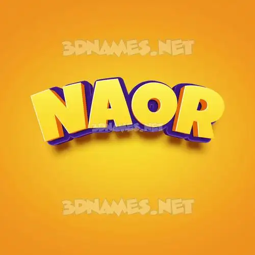 naor in Orange Toon style - 3D name wallpaper naor in Orange Toon style - 3D name wallpaper