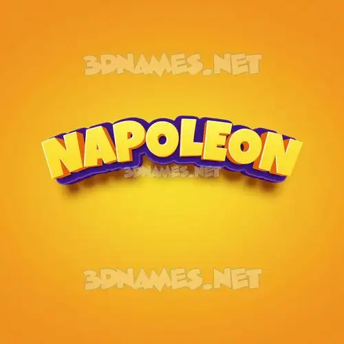 napoleon in Orange Toon style - 3D name wallpaper napoleon in Orange Toon style - 3D name wallpaper