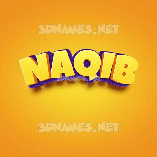 naqib in Orange Toon style - 3D name wallpaper naqib in Orange Toon style - 3D name wallpaper