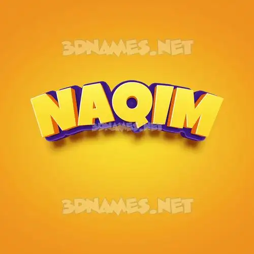 naqim in Orange Toon style - 3D name wallpaper naqim in Orange Toon style - 3D name wallpaper