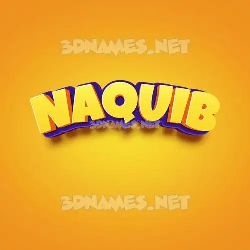 naquib in Orange Toon style - 3D name wallpaper naquib in Orange Toon style - 3D name wallpaper