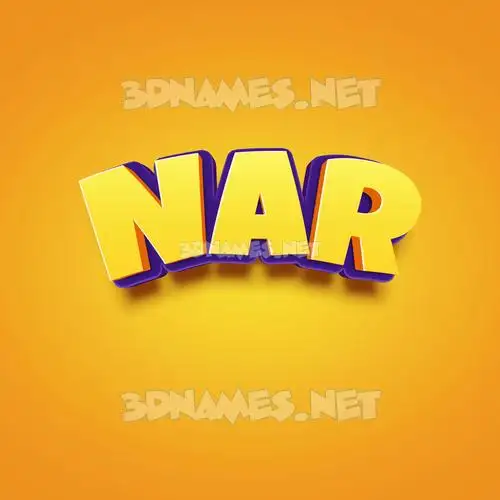 nar in Orange Toon style - 3D name wallpaper nar in Orange Toon style - 3D name wallpaper