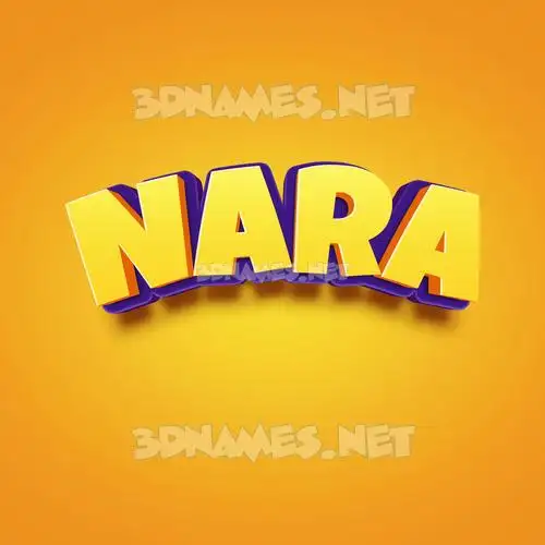 nara in Orange Toon style - 3D name wallpaper nara in Orange Toon style - 3D name wallpaper