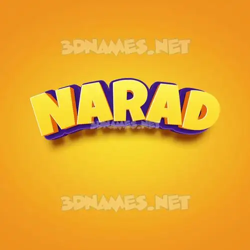 narad in Orange Toon style - 3D name wallpaper narad in Orange Toon style - 3D name wallpaper